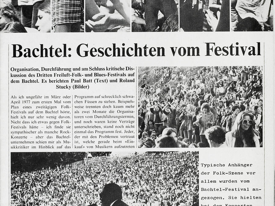 Bachtel : Geschichten vom Festival